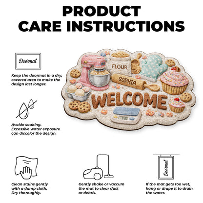 Welcome Home Baking Themed Doormat
