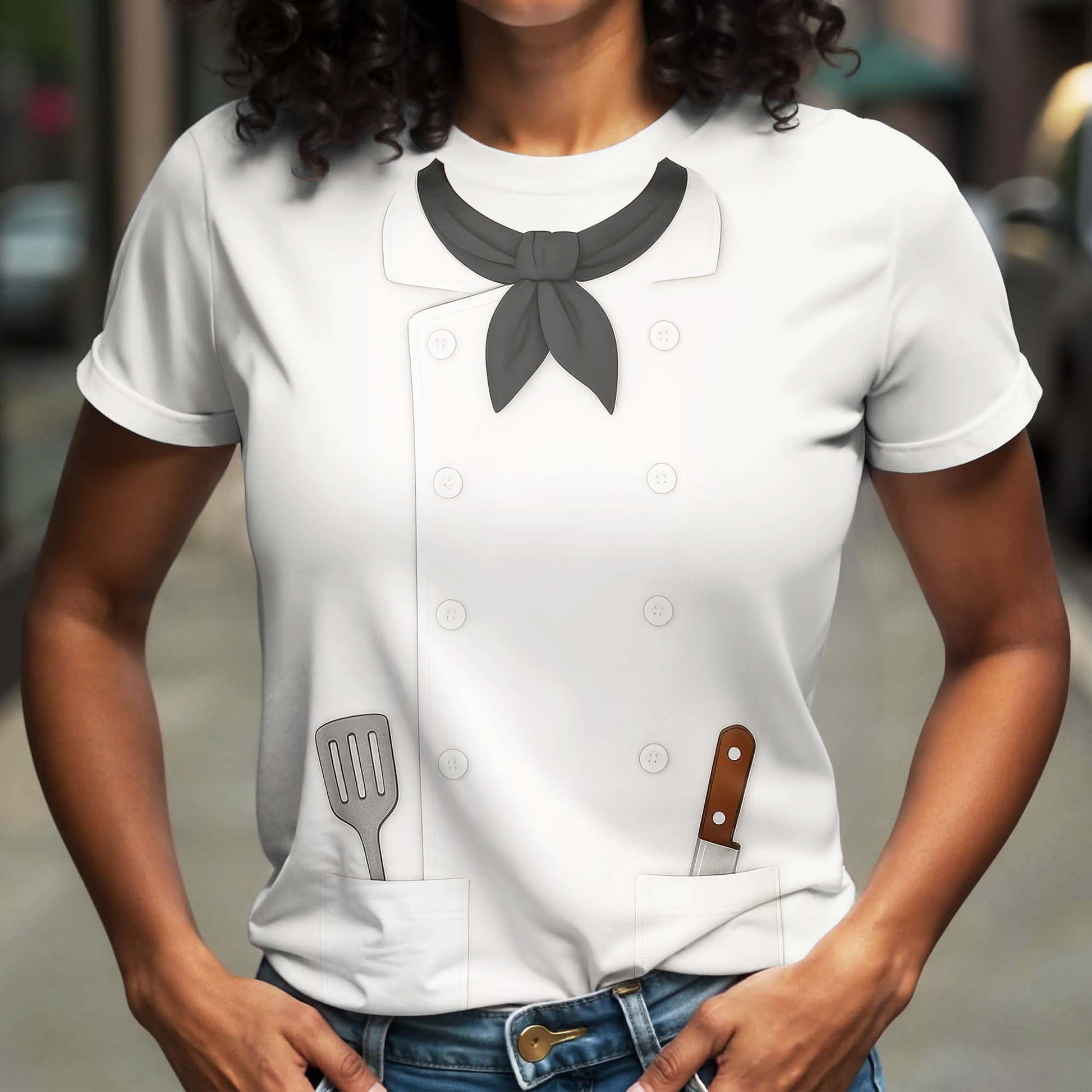 Bring Style To Your Cooking With Chef's Uniform, Spatula, Kitchen Knife