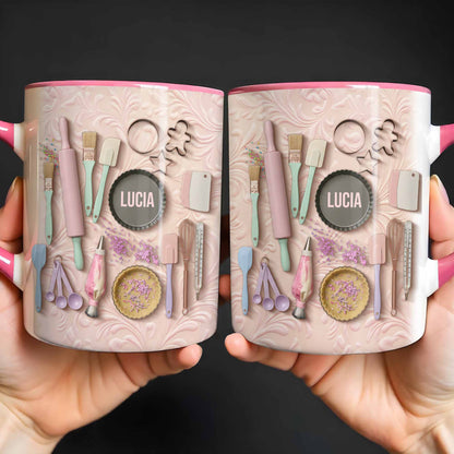 Personalized Mug With Art Supplies For Craft Lovers