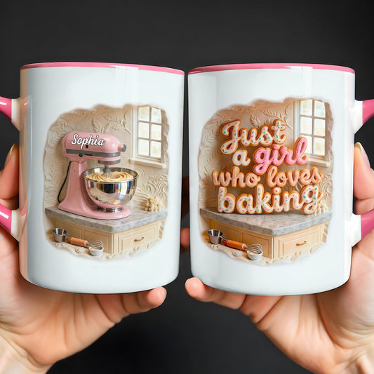 Just A Girl Who Loves Baking Stand Mixer And Whisk