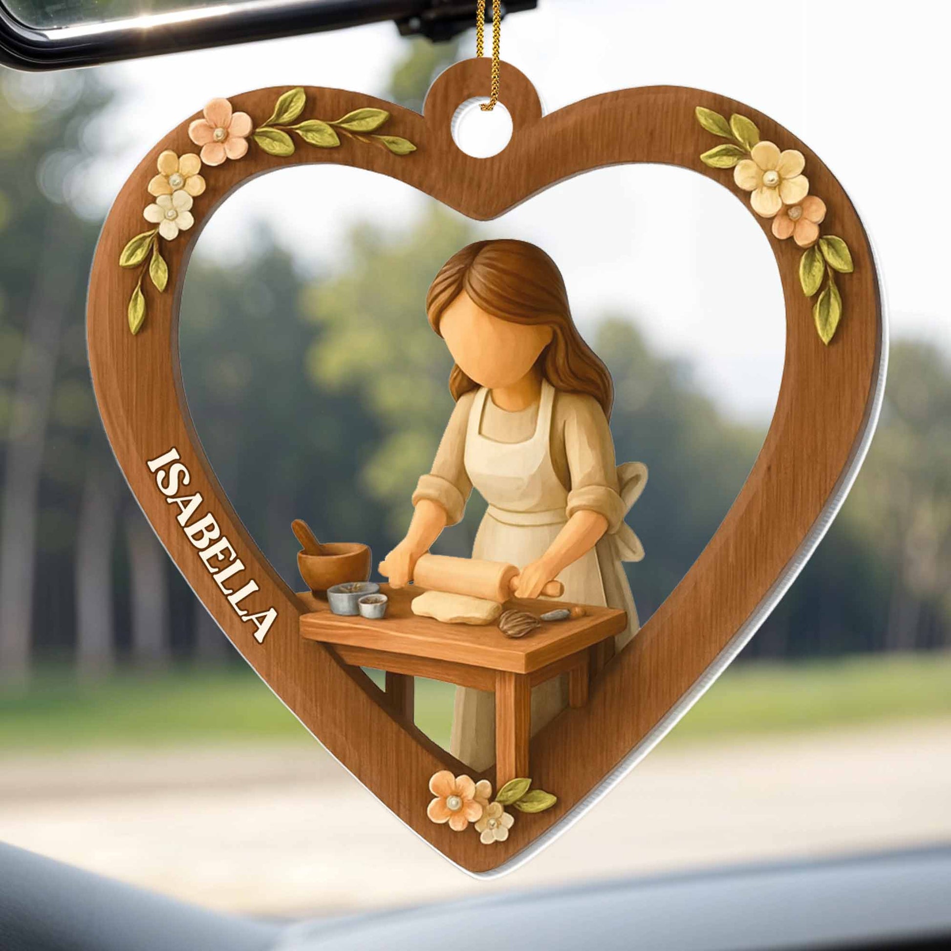 Cherish Our Cooking Moments Together, Heart and Flowers Design