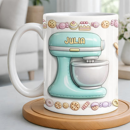 Just A Girl Who Loves Baking With Mixer And Cupcakes