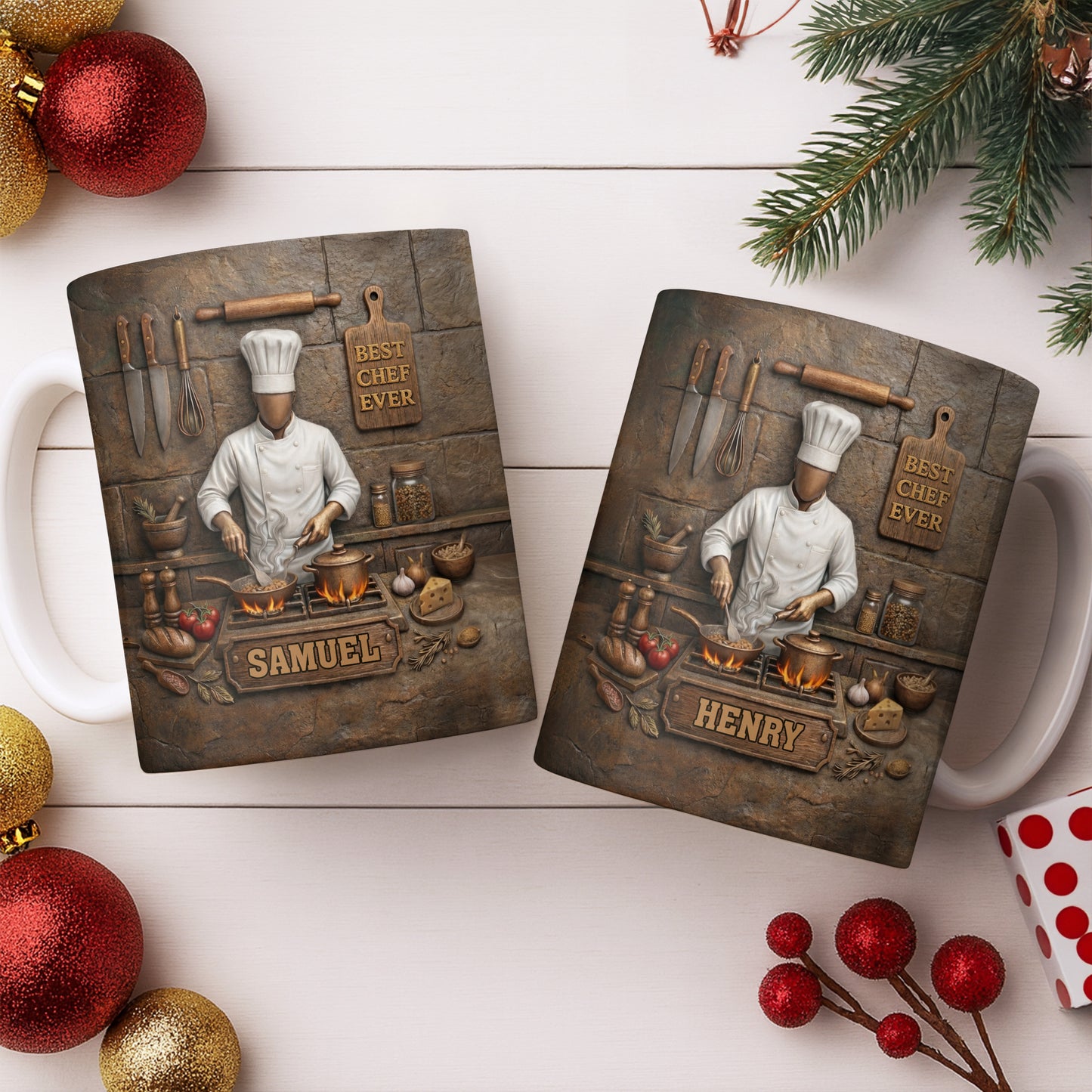 Best Chef Ever With Kitchen Tools And Cooking Stove