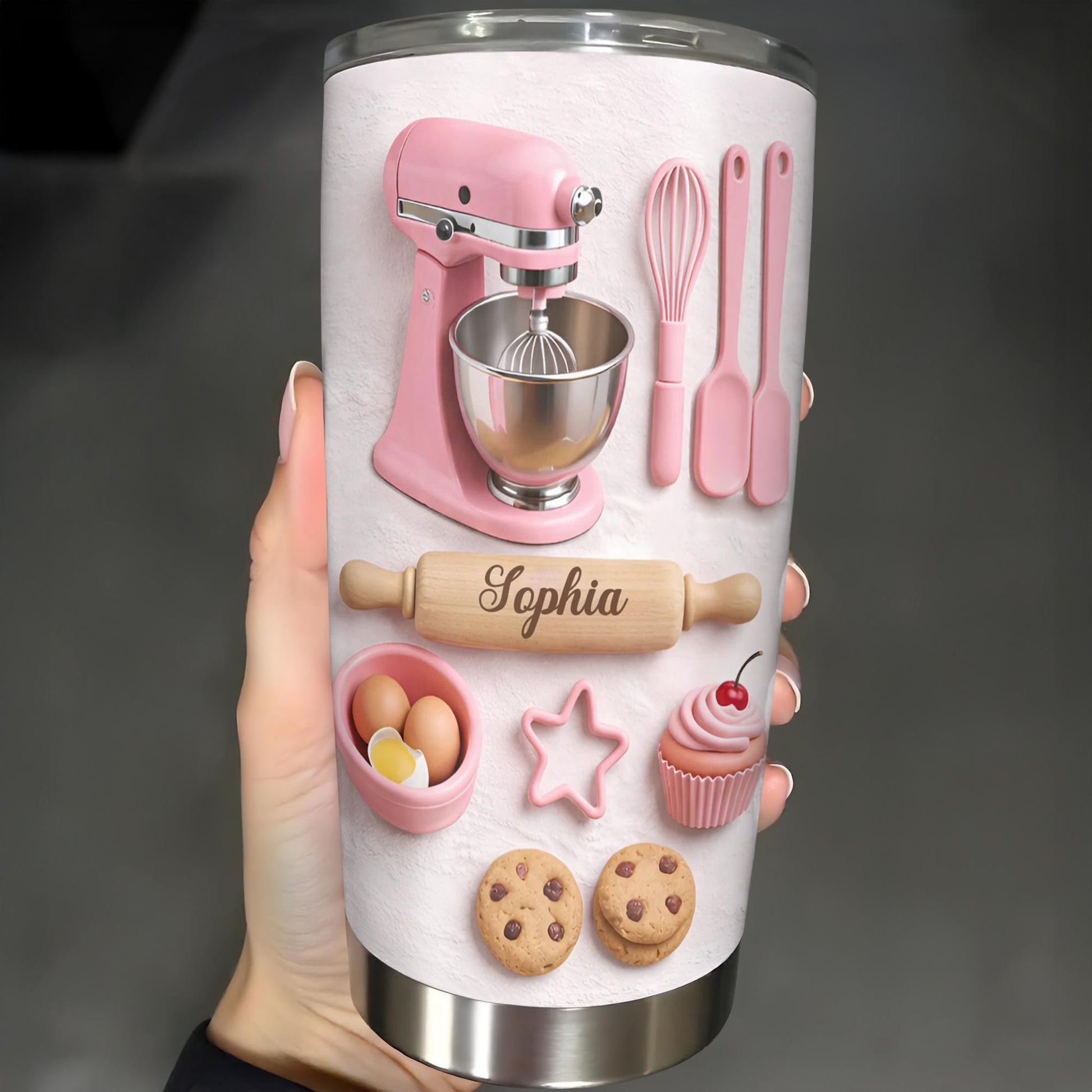 Just A Girl Who Loves Baking With Mixer And Cookies