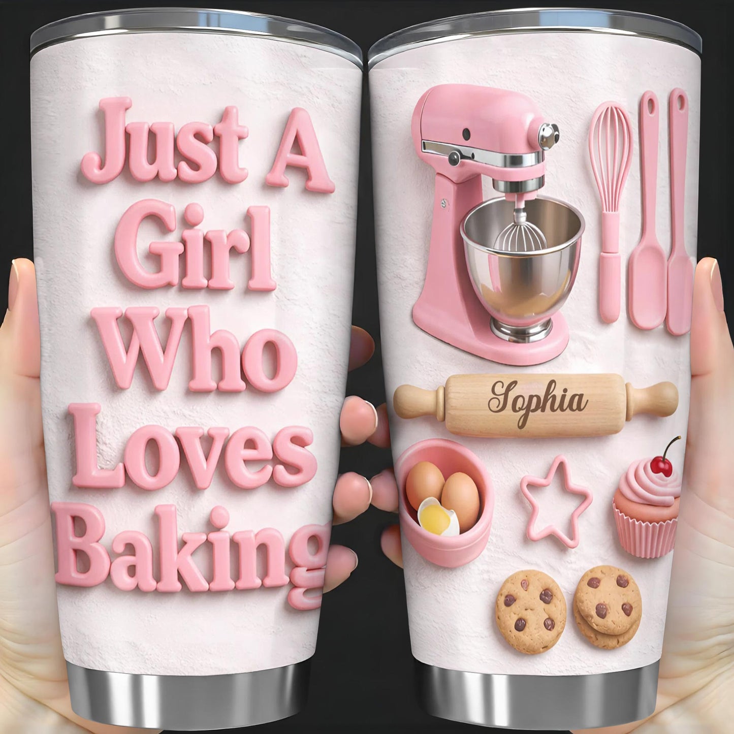 Just A Girl Who Loves Baking With Mixer And Cookies