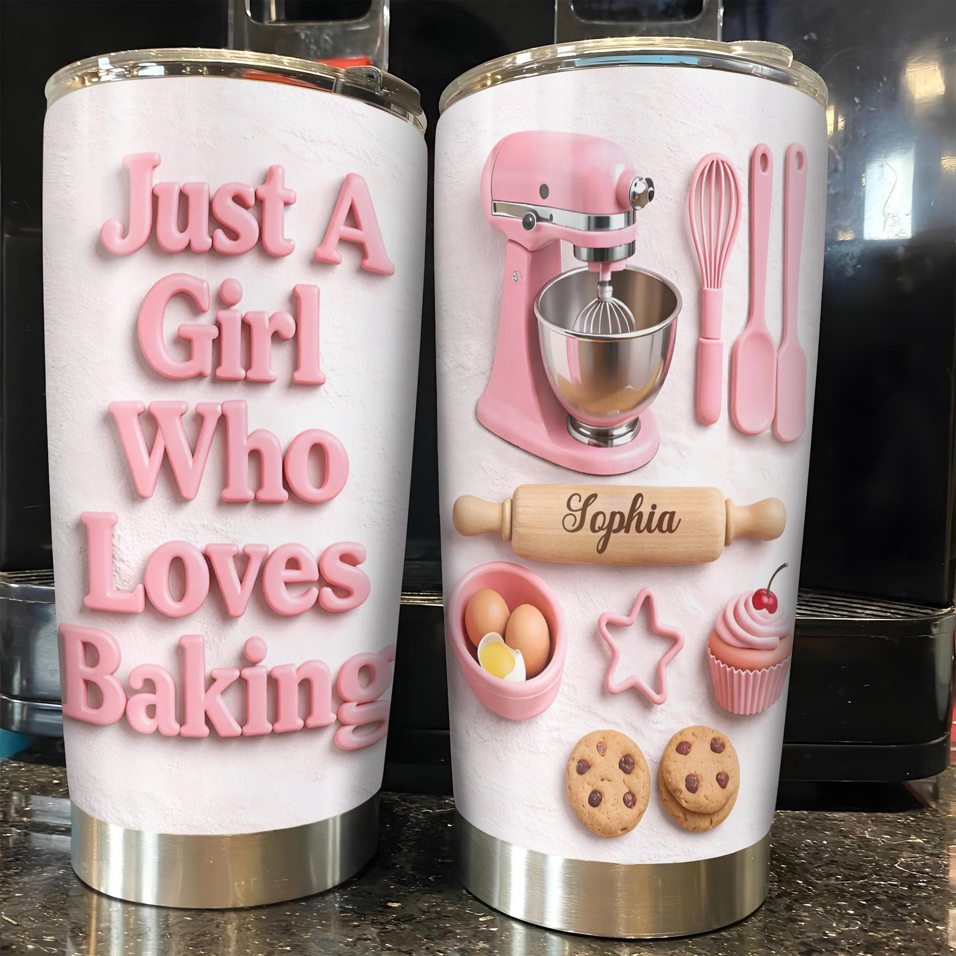 Just A Girl Who Loves Baking With Mixer And Cookies