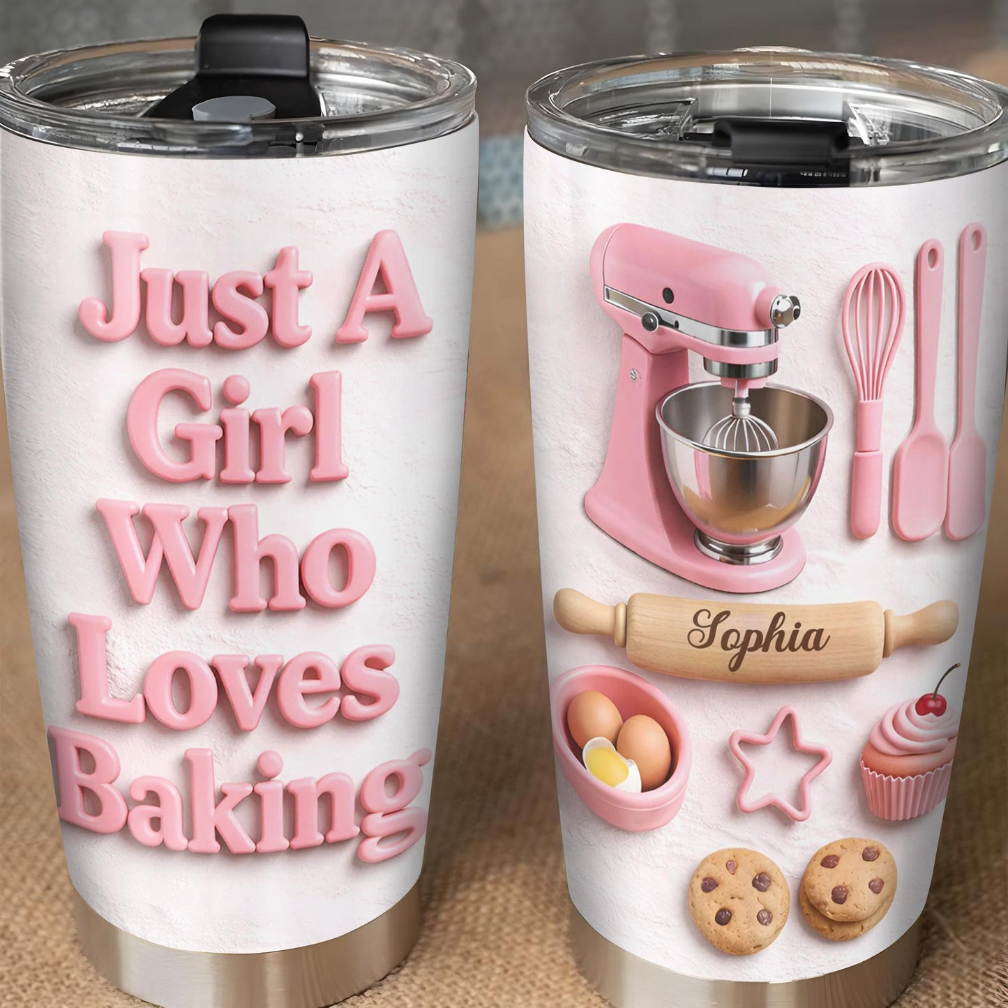 Just A Girl Who Loves Baking With Mixer And Cookies