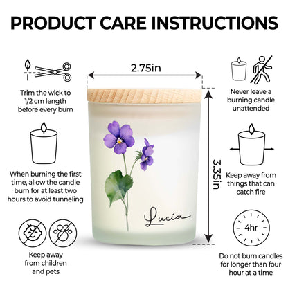 Spring Essence Floral Themed Candle