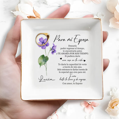 Para Mi Esposa - Plat à bijoux personnalisé - CP015_SCRD