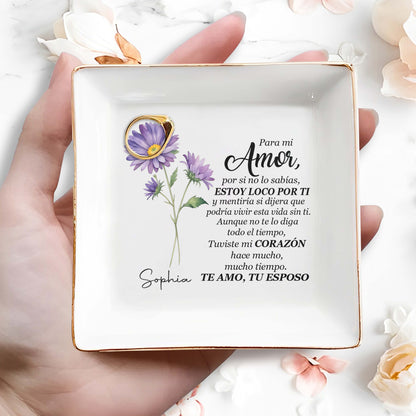 Para Mi Amor - Plat à bijoux personnalisé - CP017_SCRD