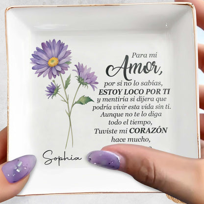 Para Mi Amor - Plat à bijoux personnalisé - CP017_SCRD