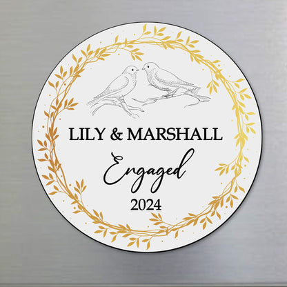 Celebrating Love And Commitment Engagement Magnet