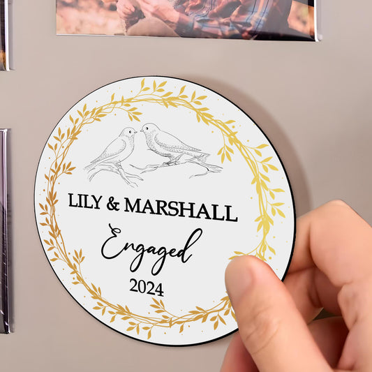 Celebrating Love And Commitment Engagement Magnet
