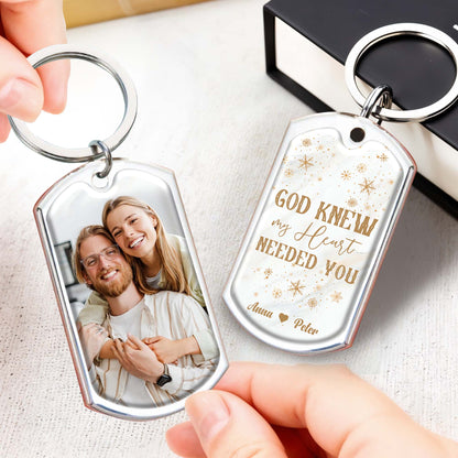 God Knew My Heart Needed You Snowflake Heart Design