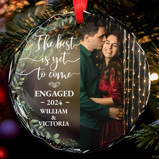 The Best Is Yet To Come Circle Glass Ornament - Personalized Custom Circle Glass Ornament - CPL038_CGOR