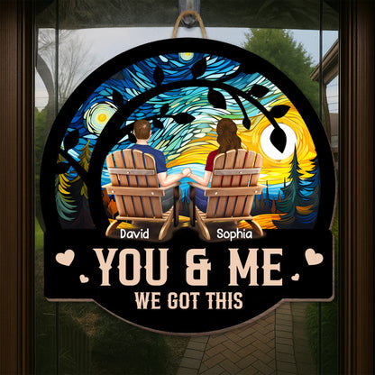 You & Me, We Got This, Couple Under Starry Night Inspired Art