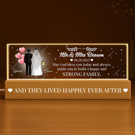 May God Bless You Today And Always, Wedding Couple And Hearts