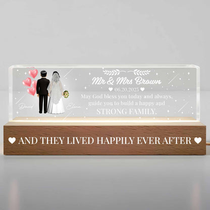 May God Bless You Today And Always, Wedding Couple And Hearts