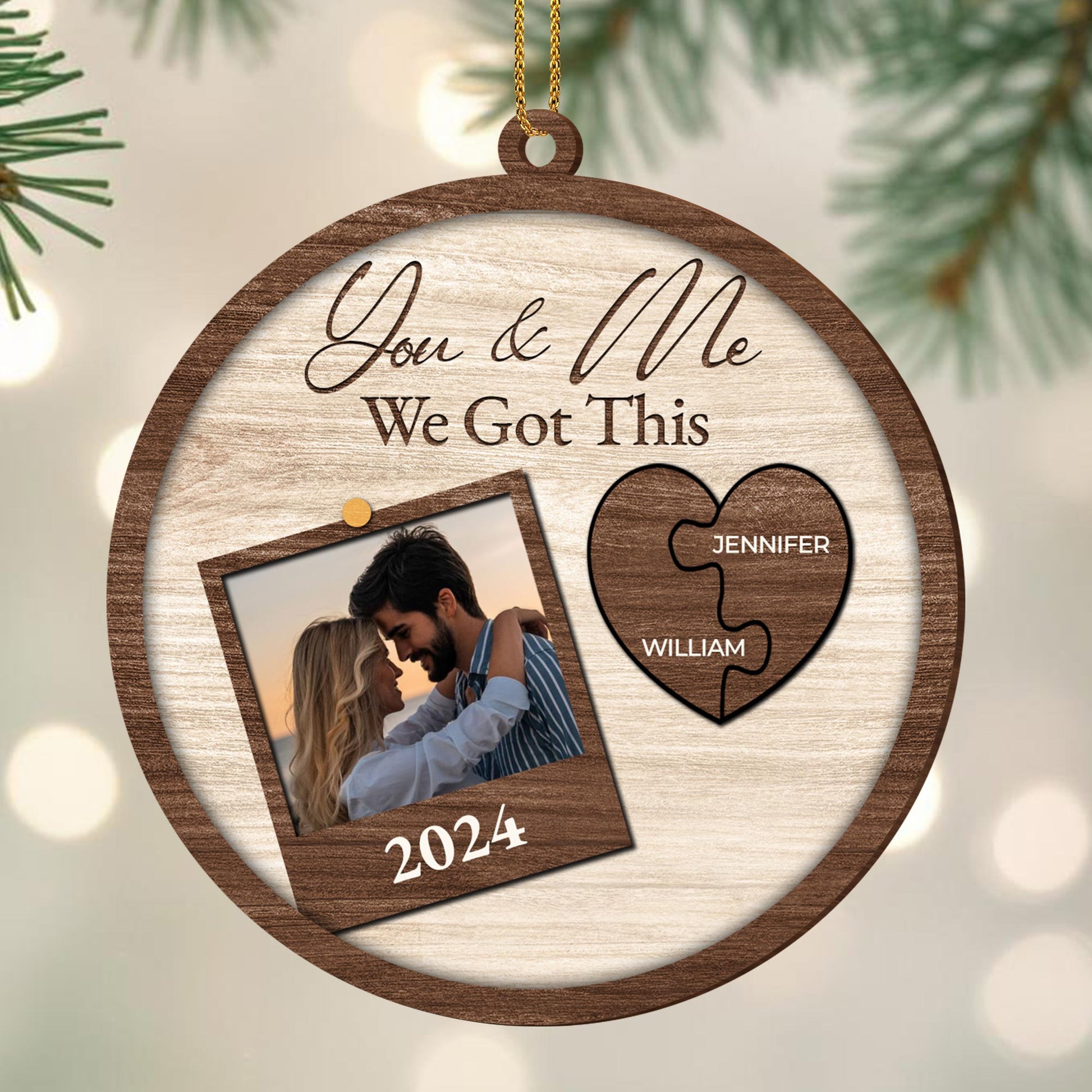 You & Me, We Got This Heart Photo Frame