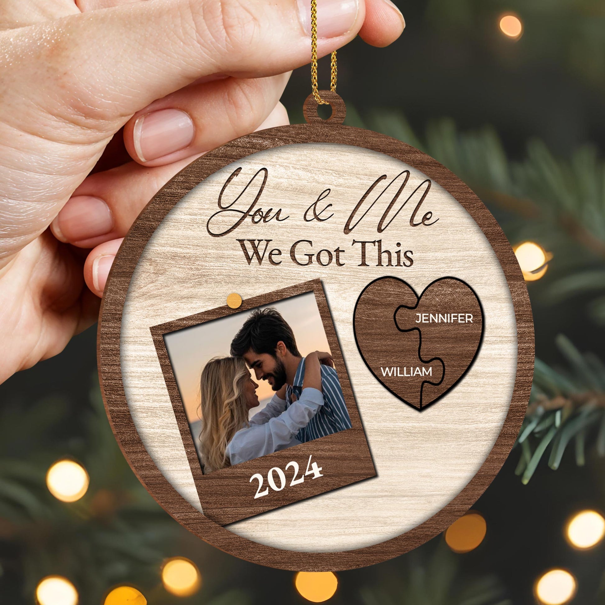 You & Me, We Got This Heart Photo Frame
