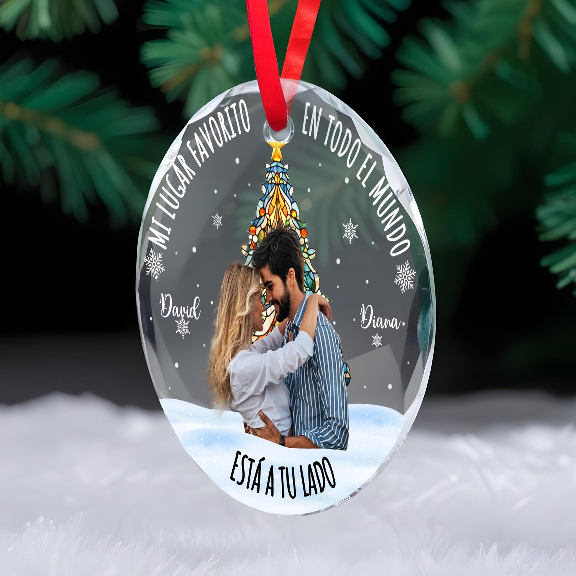 Favorite Place Next To You With Christmas Tree