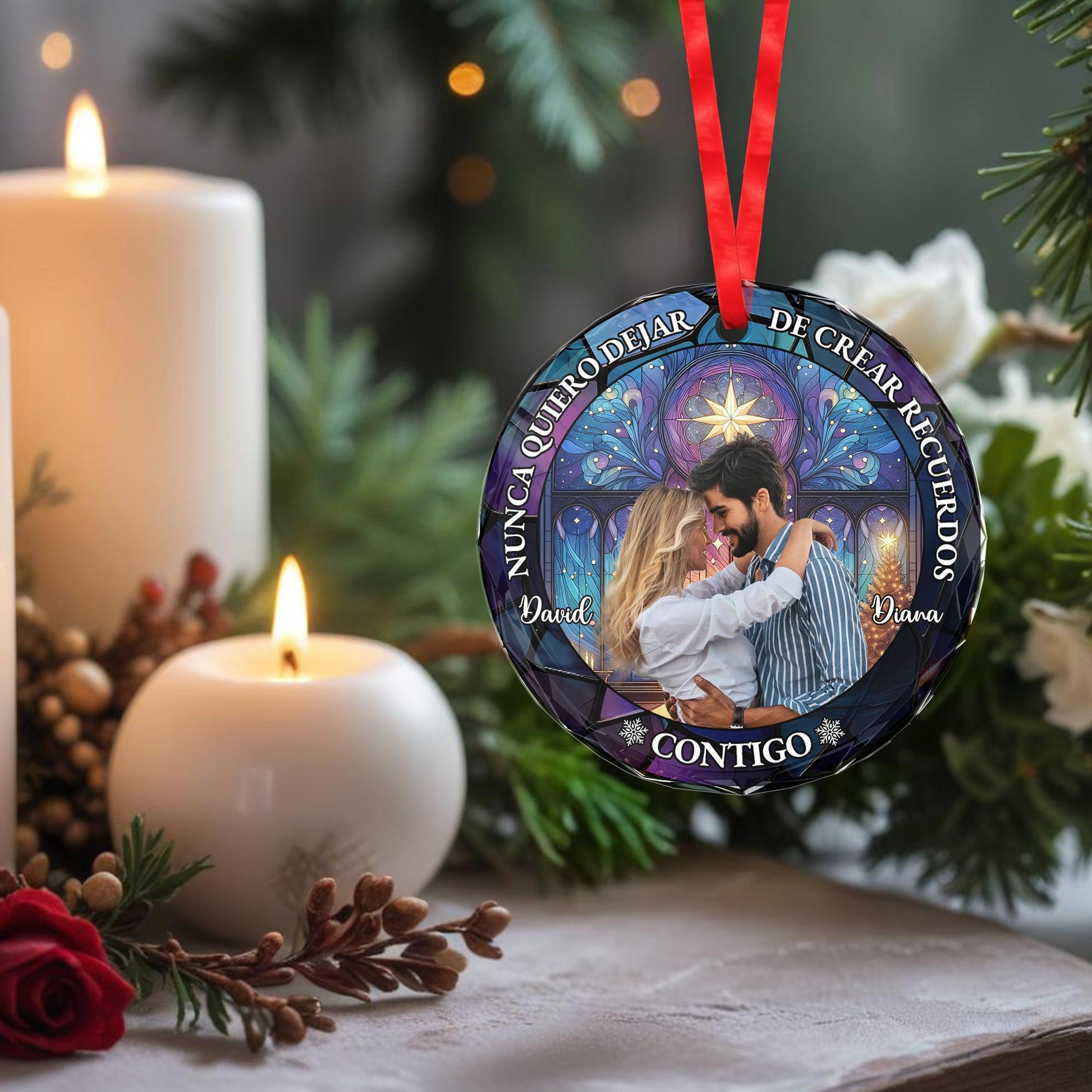 Creating Memories With You Stained Glass Design