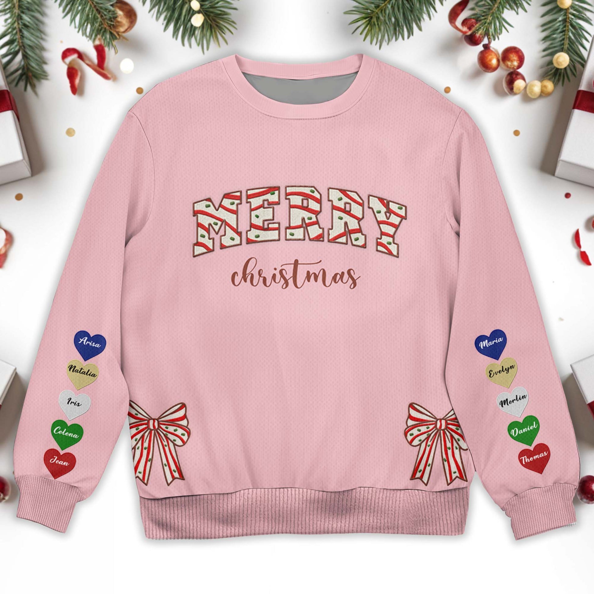 Merry Christmas Festive Ornaments Sweatshirt