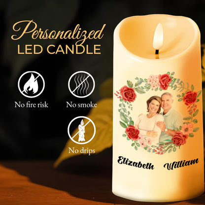 The Day I Met You - Personalized Custom LED Candle - CPL091_LECA