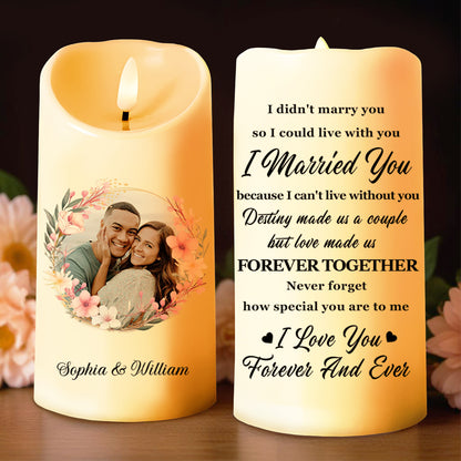 Love Made Us Forever Together Floral Couple Design