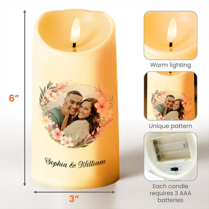Love Made Us Forever Together Floral Couple Design