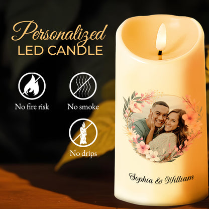 Love Made Us Forever Together Floral Couple Design