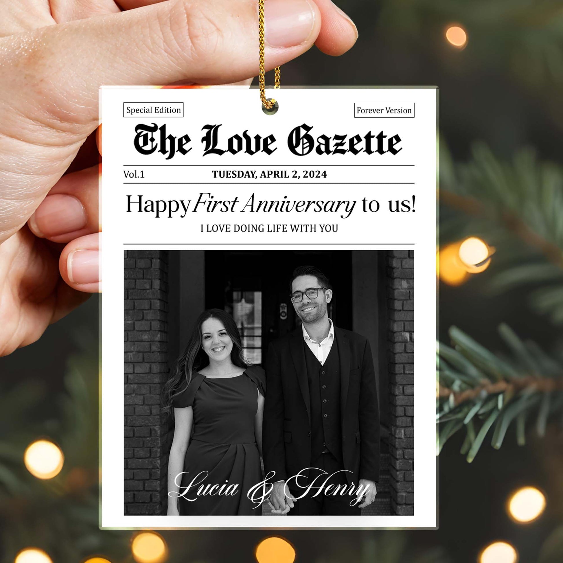 Happy First Anniversary, Love Doing Life With You