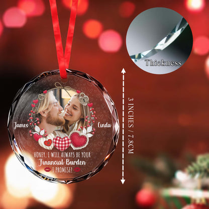 Hearts And Lips Financial Burden Promise Circle Glass