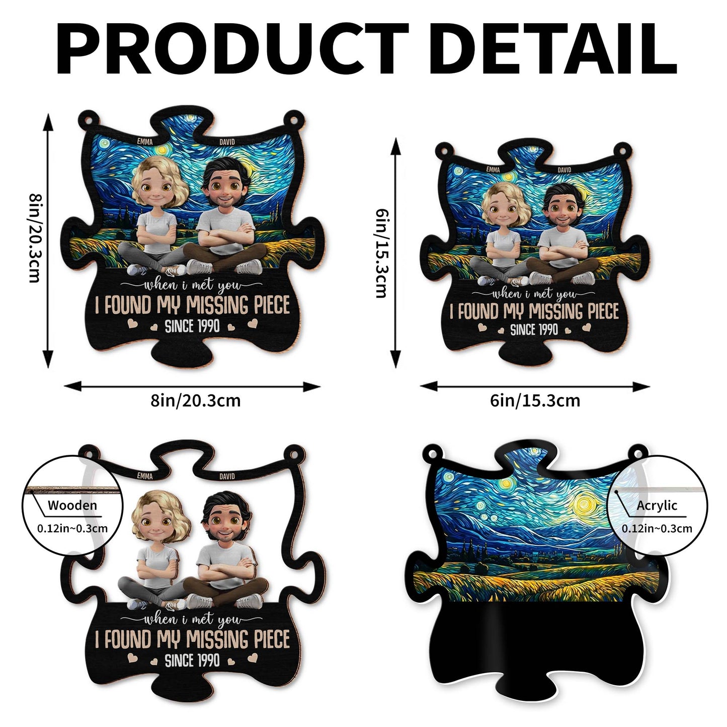 When I Met You I Found My Missing Piece, Puzzle Design