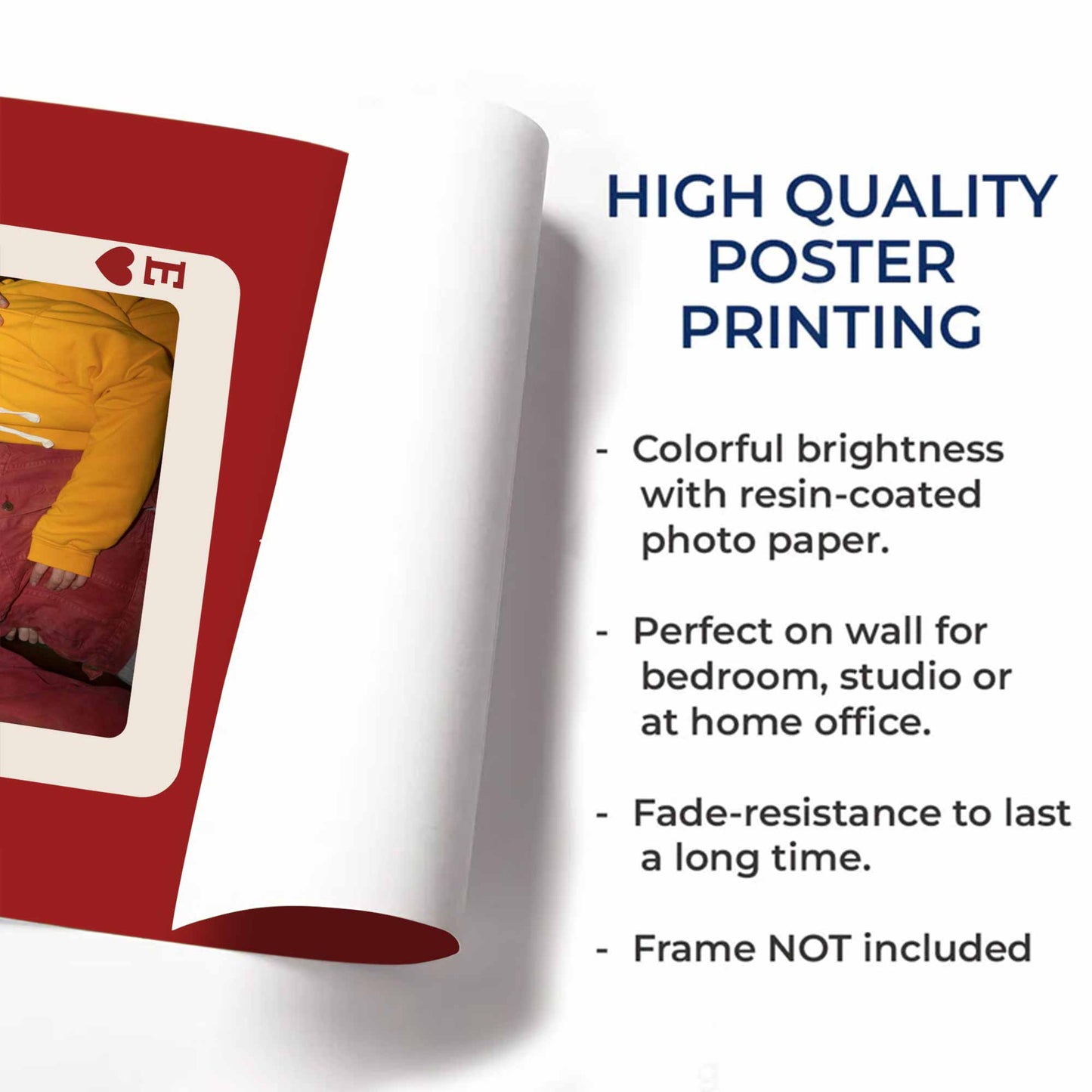 How Lucky Are We Playing Card Design Poster