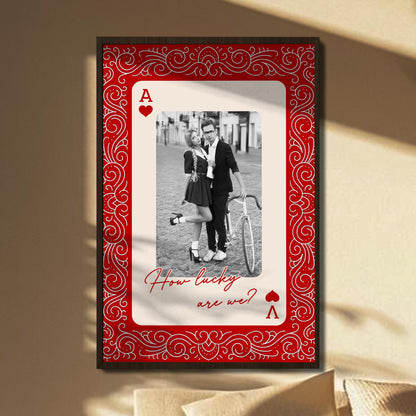 How Lucky Are We Playing Card Design