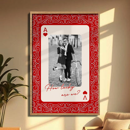 How Lucky Are We Playing Card Design