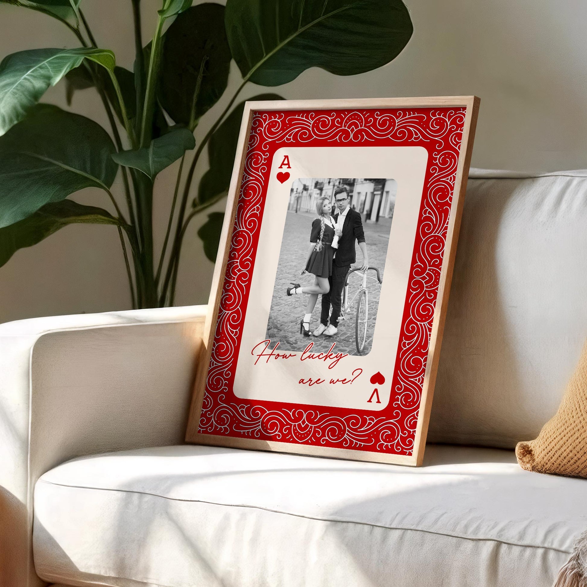 How Lucky Are We Playing Card Design