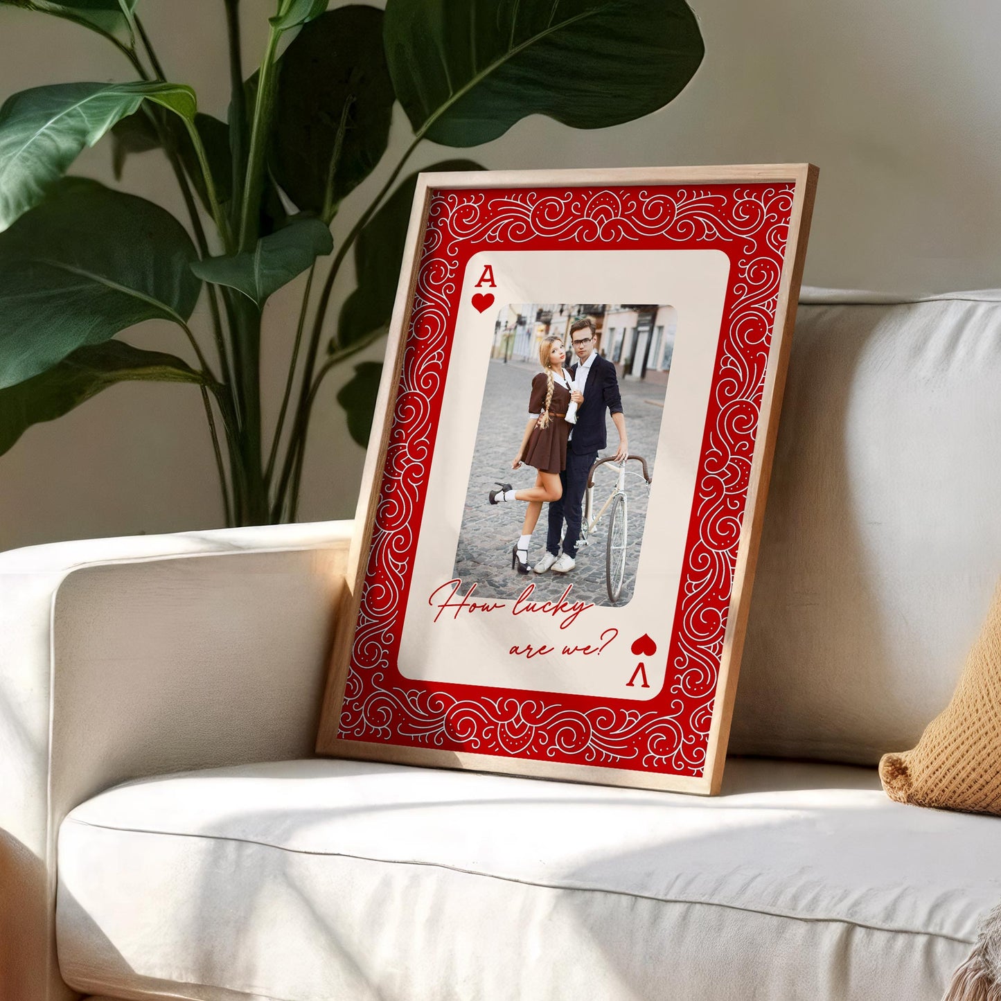 How Lucky Are We Playing Card Design