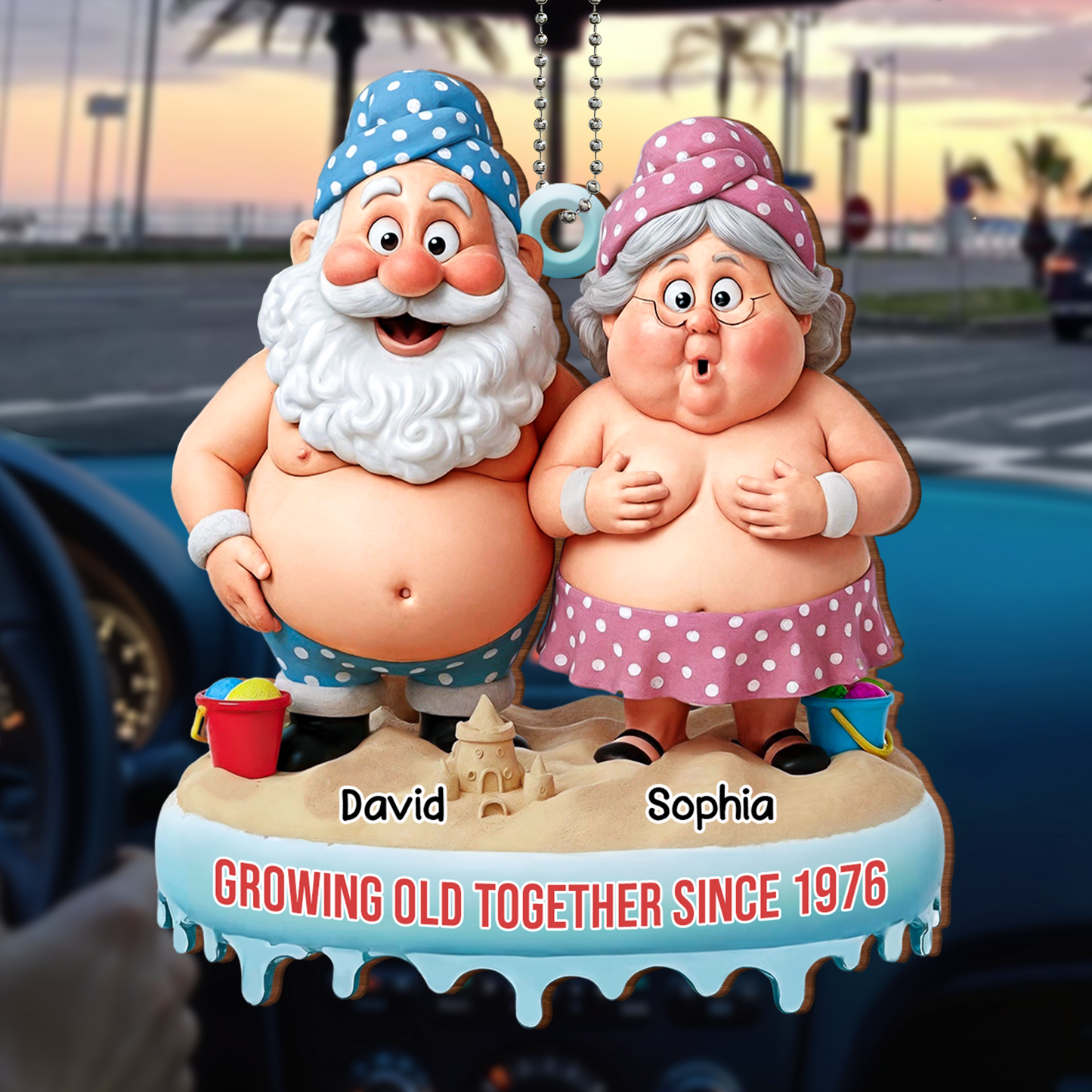 Growing Old Together Since, Elderly Couple On Beach