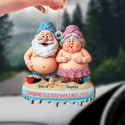 Growing Old Together Since, Elderly Couple On Beach