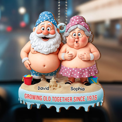 Growing Old Together Since, Elderly Couple On Beach