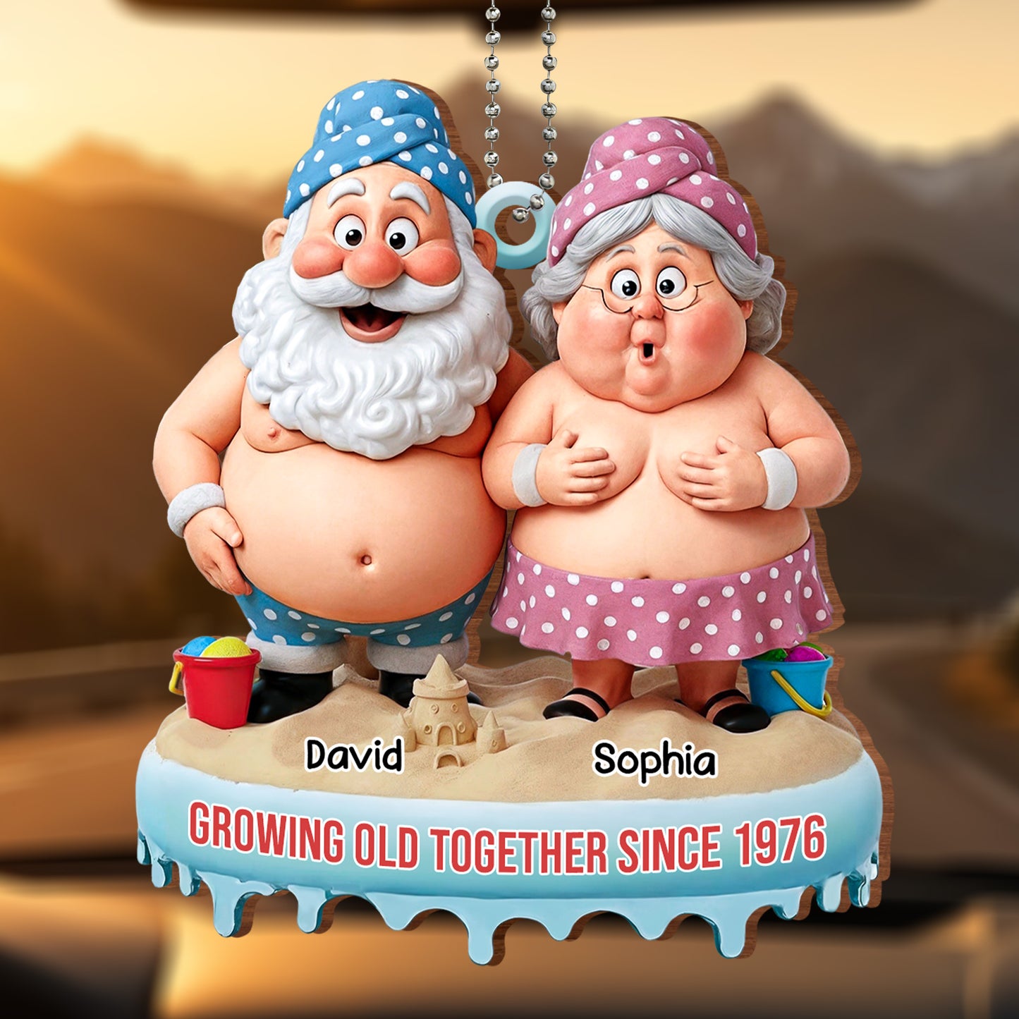 Growing Old Together Since, Elderly Couple On Beach