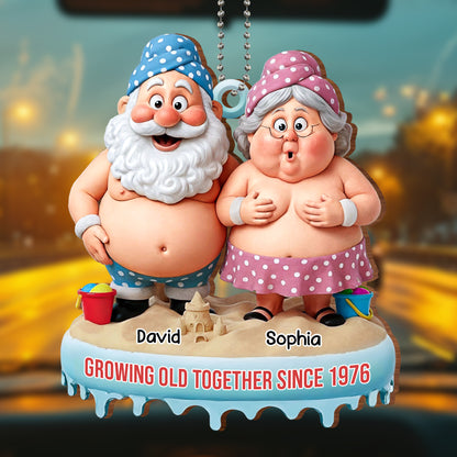 Growing Old Together Since, Elderly Couple On Beach