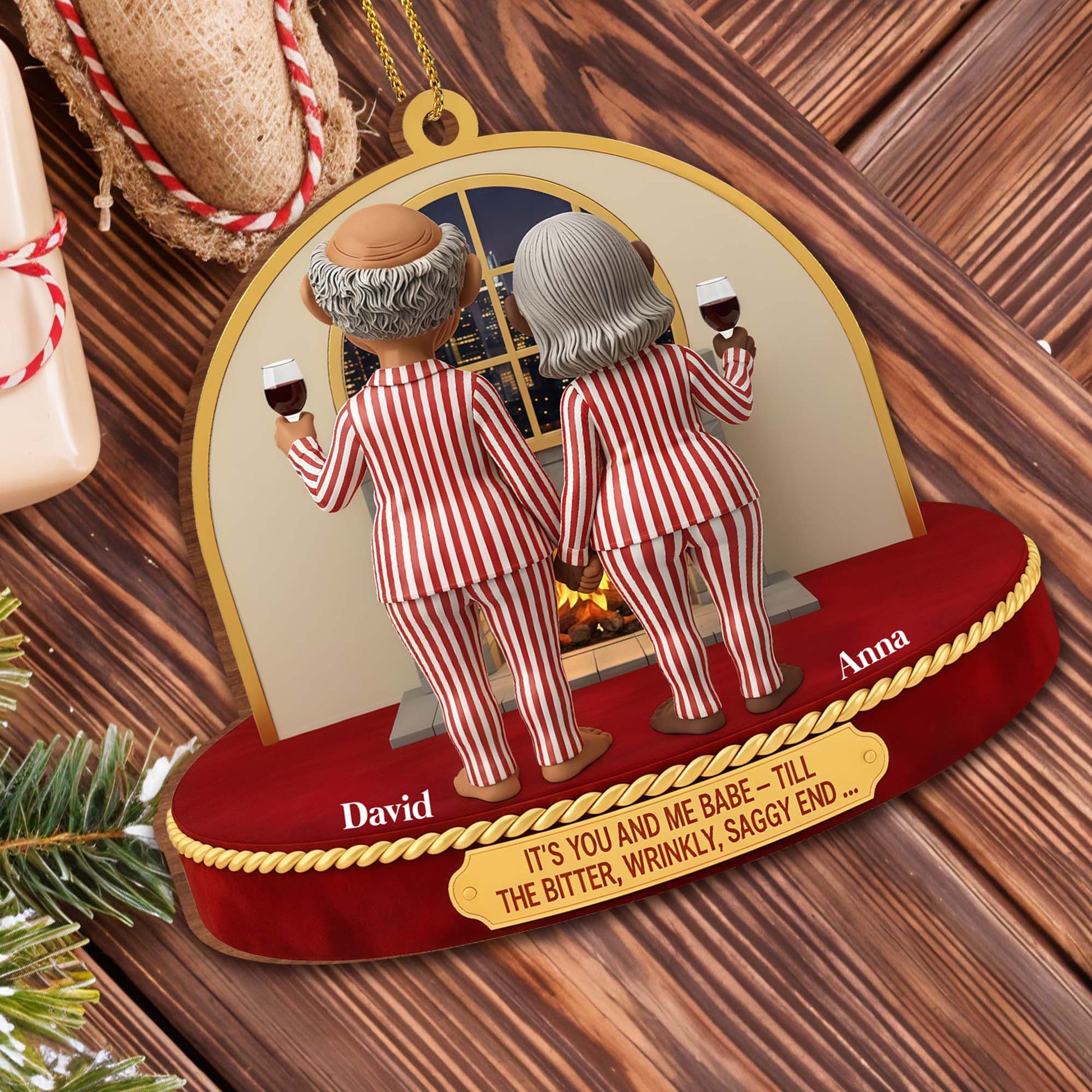 It's You And Me Babe, Till The Bitter, Wrinkly, Saggy End, Old Couple With Wine