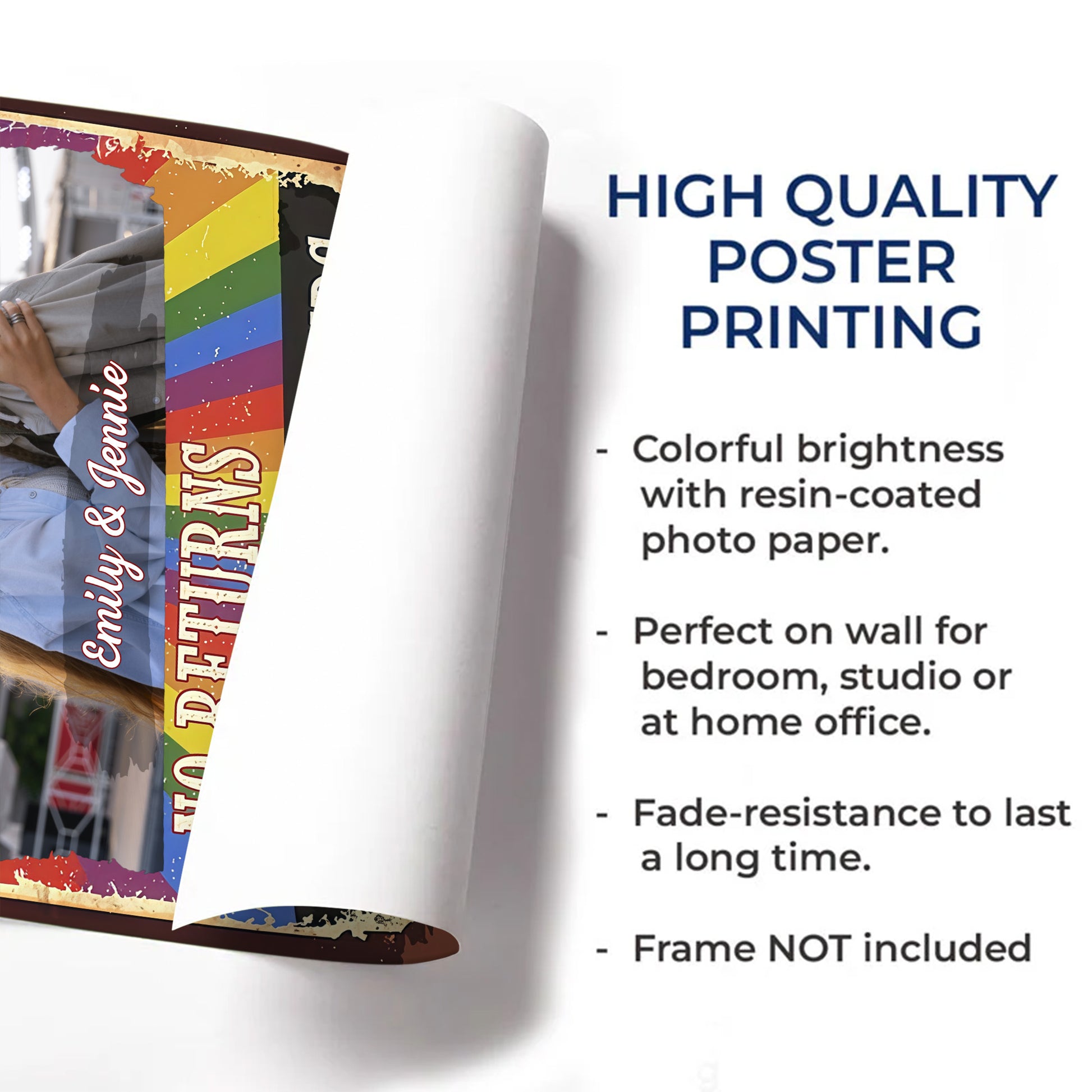 I'm Yours No Returns Or Refunds Rainbow Poster