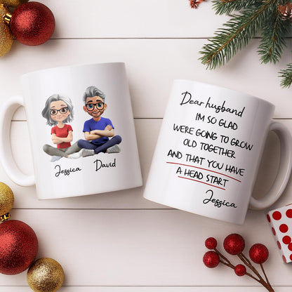 Celebrate Your Special Bond With Custom Cartoon Figures - Personalized Custom Coffee Mug - CPL1018_MG