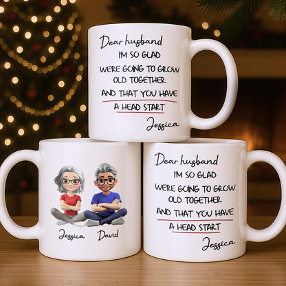 Celebrate Your Special Bond With Custom Cartoon Figures - Personalized Custom Coffee Mug - CPL1018_MG