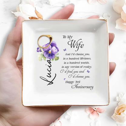 Choose You In A Hundred Lifetimes Happy Anniversary With Flowers