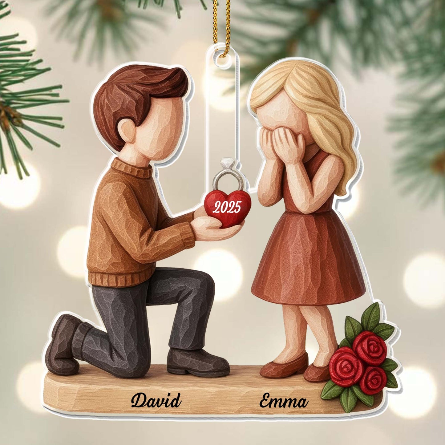 Capture A Special Moment Featuring Roses And An Engagement Ring